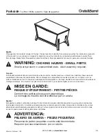 Предварительный просмотр 2 страницы Crate&Barrel Parkside Toy Box Assembly Instructions Manual