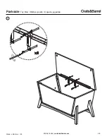 Предварительный просмотр 9 страницы Crate&Barrel Parkside Toy Box Assembly Instructions Manual