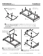 Предварительный просмотр 2 страницы Crate&Barrel PATERSON Assembly Manual