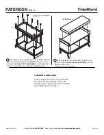 Предварительный просмотр 4 страницы Crate&Barrel PATERSON Assembly Manual