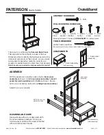 Предварительный просмотр 5 страницы Crate&Barrel PATERSON Assembly Manual