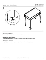 Preview for 5 page of Crate&Barrel Paxson Manual