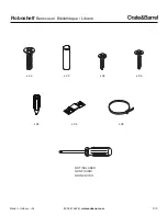 Предварительный просмотр 2 страницы Crate&Barrel Roboshelf Bookcase Assembly Instructions Manual