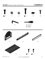 Предварительный просмотр 2 страницы Crate&Barrel Rosselle 102924 Instructions