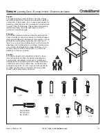 Предварительный просмотр 1 страницы Crate&Barrel Sawyer Leaning Desk Assembly Instructions Manual