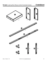 Предварительный просмотр 2 страницы Crate&Barrel Sawyer Leaning Desk Assembly Instructions Manual