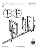 Предварительный просмотр 4 страницы Crate&Barrel Sawyer Leaning Desk Assembly Instructions Manual