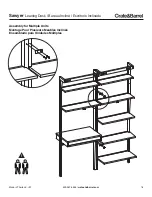 Предварительный просмотр 7 страницы Crate&Barrel Sawyer Leaning Desk Assembly Instructions Manual