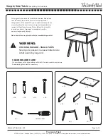 Preview for 1 page of Crate&Barrel Simple Side Table Assembly Instructions