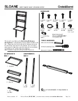 Предварительный просмотр 1 страницы Crate&Barrel SLOANE Quick Start Manual