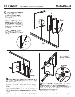 Предварительный просмотр 2 страницы Crate&Barrel SLOANE Quick Start Manual