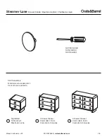 Crate&Barrel Steamer Lane Assembly Instructions предпросмотр