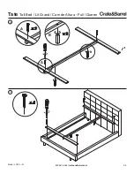 Предварительный просмотр 3 страницы Crate&Barrel Tate Series Assembly Manual