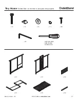 Предварительный просмотр 5 страницы Crate&Barrel Tiny House Toddler bed Assembly Instructions Manual