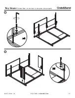 Предварительный просмотр 6 страницы Crate&Barrel Tiny House Toddler bed Assembly Instructions Manual