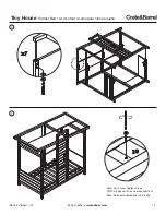 Предварительный просмотр 7 страницы Crate&Barrel Tiny House Toddler bed Assembly Instructions Manual