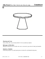 Предварительный просмотр 4 страницы Crate&Barrel Willy Round Quick Start Manual