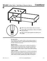 Preview for 4 page of Crate&Barrel Winslet Series Assembly Manual