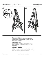 Preview for 6 page of Crate&Barrel Wood Easel Manual