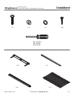 Предварительный просмотр 3 страницы Crate&Barrel Wrightwood Full Platform Bed Assembly Instructions