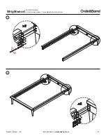 Предварительный просмотр 4 страницы Crate&Barrel Wrightwood Full Platform Bed Assembly Instructions