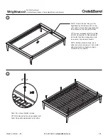 Предварительный просмотр 5 страницы Crate&Barrel Wrightwood Full Platform Bed Assembly Instructions