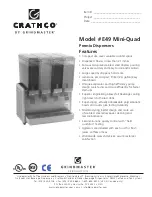 Crathco E-49 Mini-Quad Specifications preview