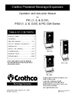 Crathco PIC-1-DC Operation And Instruction Manual preview