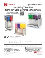 Crathco Simplicity CS-1D-16 Operator'S Manual preview