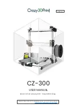 Preview for 1 page of Crazy3DPrint CZ-300 User Manual