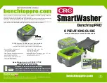 CRC SmartWasher BenchtopPRO Operation Manual preview