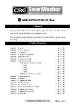 Preview for 2 page of CRC SmartWasher SW-23-RGB User Instruction Manual