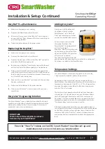 Preview for 5 page of CRC Smartwasher SW-37 Operating Manual