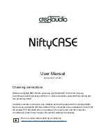 Предварительный просмотр 1 страницы cre8audio NiftyCASE User Manual