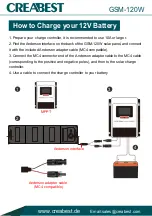 Preview for 6 page of Creabest GSM-120W Manual