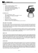 Preview for 3 page of Creafluid Atomizer 103 User Manual