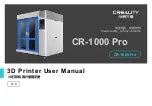 Preview for 1 page of Creality CR-1000 Pro User Manual