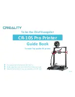 Preview for 1 page of Creality CR-10S Pro Manual Book