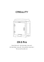 Creality CR-5 Pro User Manual preview