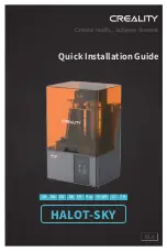 Предварительный просмотр 1 страницы Creality Halot-Sky Quick Installation Manual