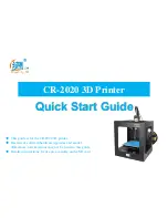 Preview for 1 page of Creality3D CR-2020 Quick Start Manuals