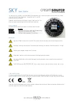 Creamsource CSS-1200-C User Manual preview