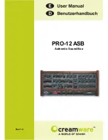 CreamWare PRO-12 ASB User Manual preview