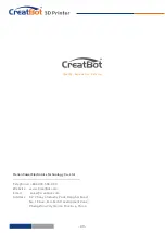 Preview for 40 page of CreatBot D600 User Manual