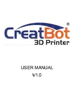 CreatBot DH User Manual предпросмотр