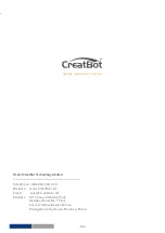 Предварительный просмотр 43 страницы CreatBot F430 User Manual