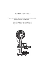 Предварительный просмотр 1 страницы Createbot R3D S1 Quick Operation Manual