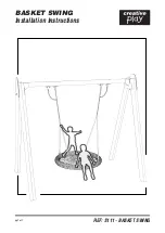 Creative Play BASKET SWING Installation Instructions Manual preview