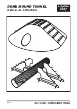 Preview for 1 page of Creative Play DOME MOUND TUNNEL Installation Instructions Manual