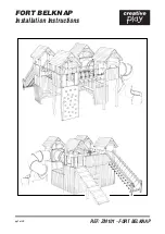 Предварительный просмотр 1 страницы Creative Play FORT BELKNAP Installation Instructions Manual